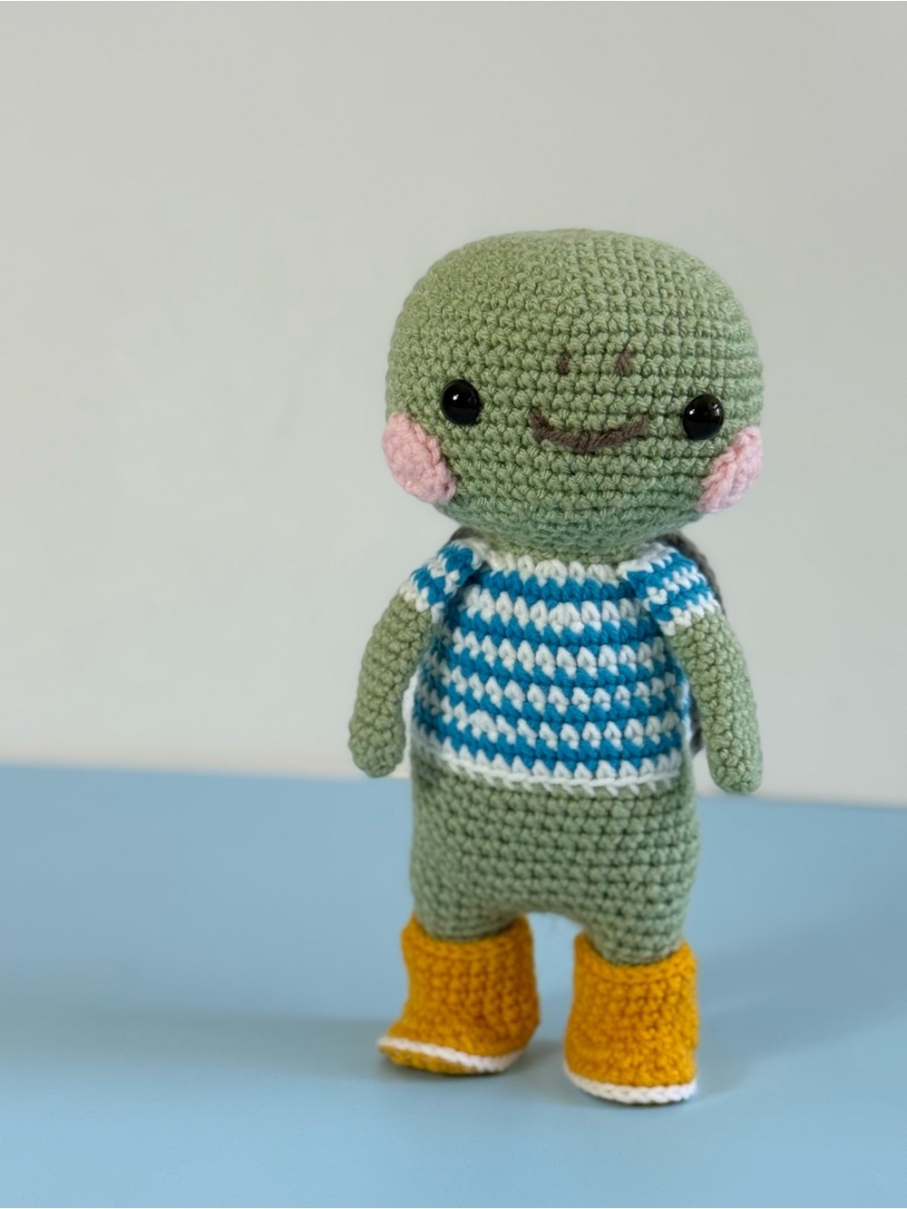 Darwin the Turtle – Handmade Crochet Amigurumi Plush